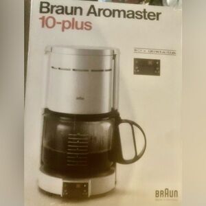 Braun Aromaster 10-plus KF 45 white coffee maker new in box